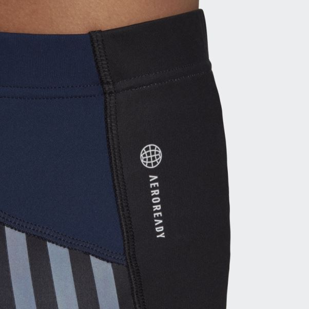 Bleu Marine Adidas Marimekko Run Icon Short Cycliste