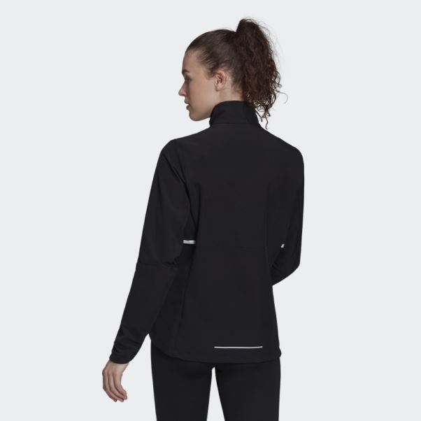 Adidas Possède La Veste Soft Shell Run Noir