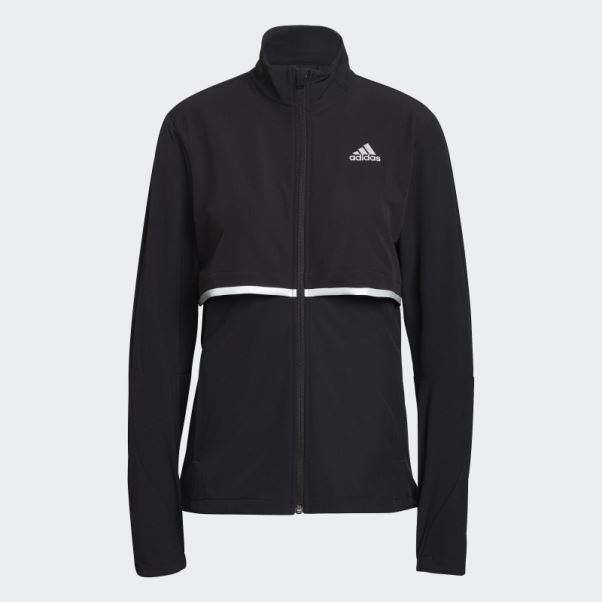 Adidas Possède La Veste Soft Shell Run Noir