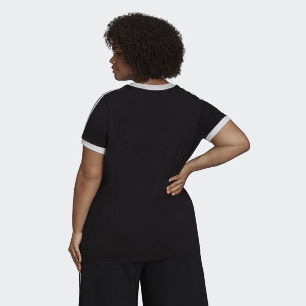 T-shirt à 3 Bandes Adicolor Classics Noir (grande Taille) Adidas