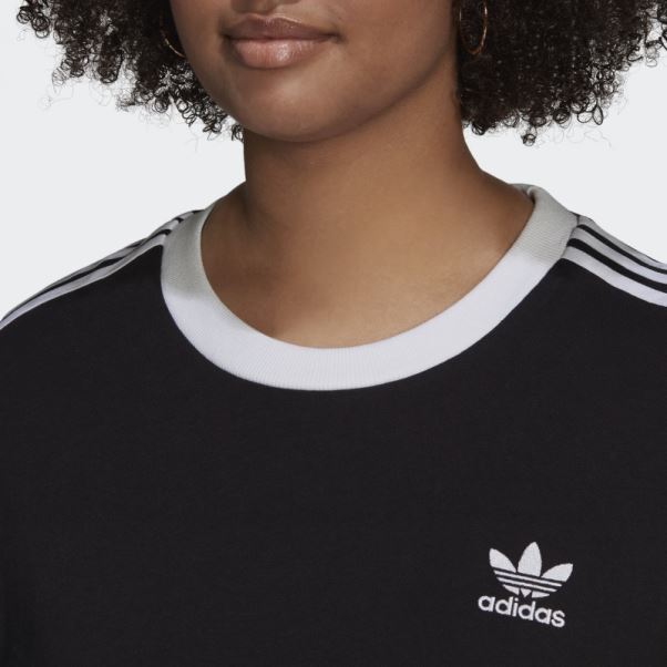 T-shirt à 3 Bandes Adicolor Classics Noir (grande Taille) Adidas