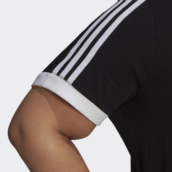 T-shirt à 3 Bandes Adicolor Classics Noir (grande Taille) Adidas