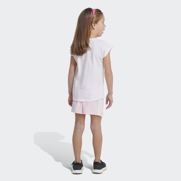 Ensemble Short En Coton éponge Blanc Adidas