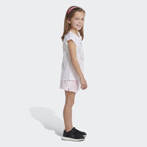 Ensemble Short En Coton éponge Blanc Adidas