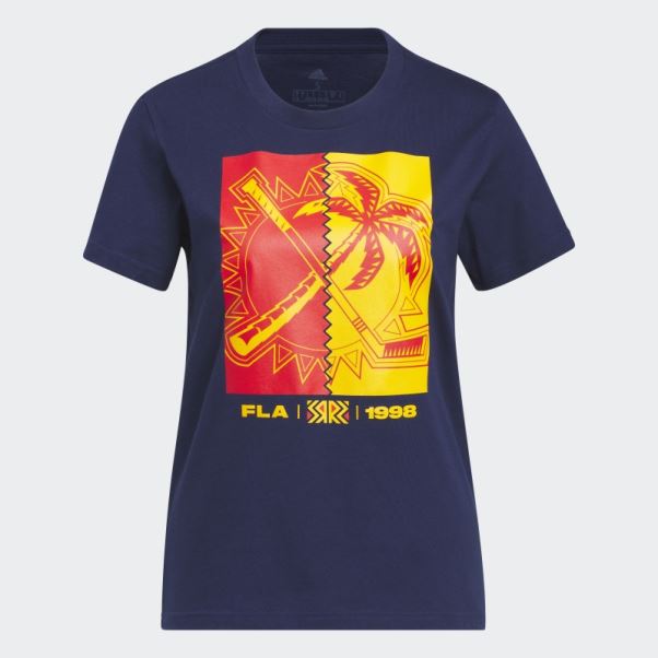 Tee Shirt Adidas Panthers Meneur De Jeu Bleu Marine