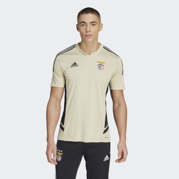 Maillot D'entrainement Benfica Condivo Beige Sable Adidas