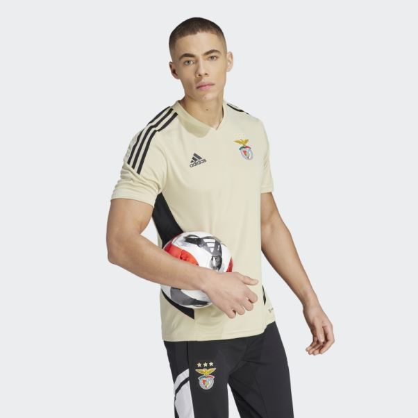 Maillot D'entrainement Benfica Condivo Beige Sable Adidas