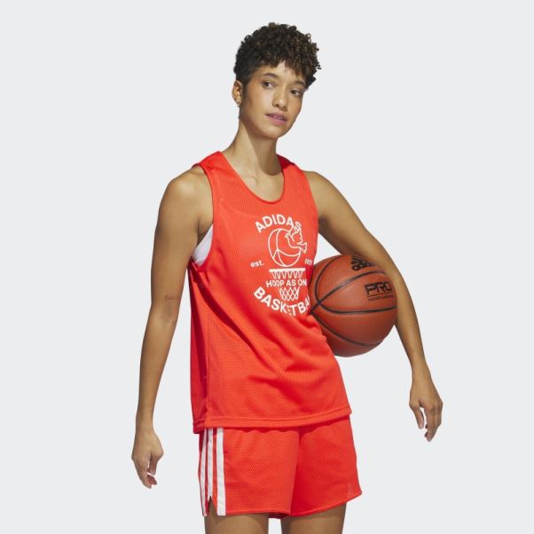 Select Jersey Débardeur Rouge Adidas