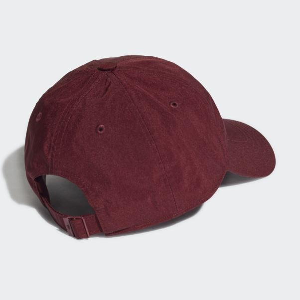 Casquette Papa En Nylon Froissé Rouge Adidas