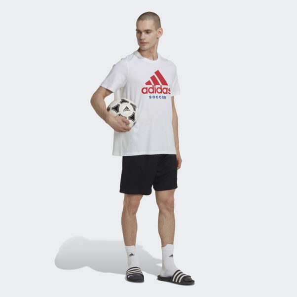 T-shirt Logo Adidas Football Blanc