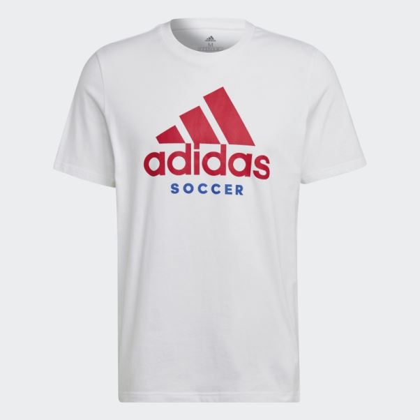 T-shirt Logo Adidas Football Blanc