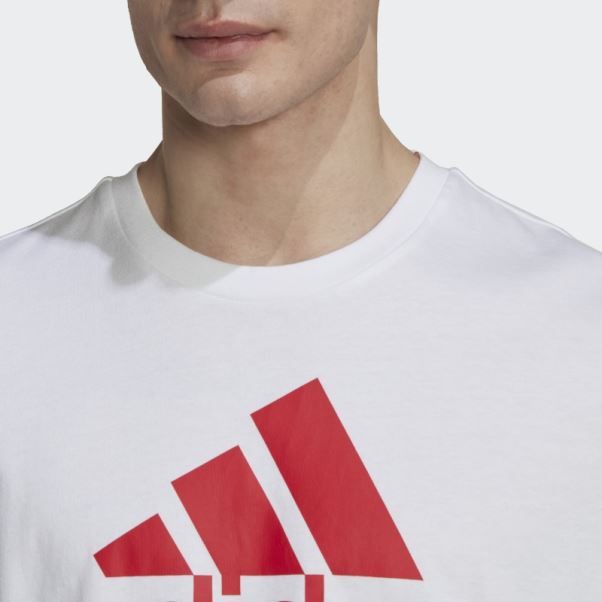T-shirt Logo Adidas Football Blanc