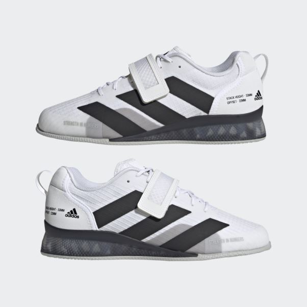 Chaussures D'haltérophilie Adipower 3 Adidas Blanc