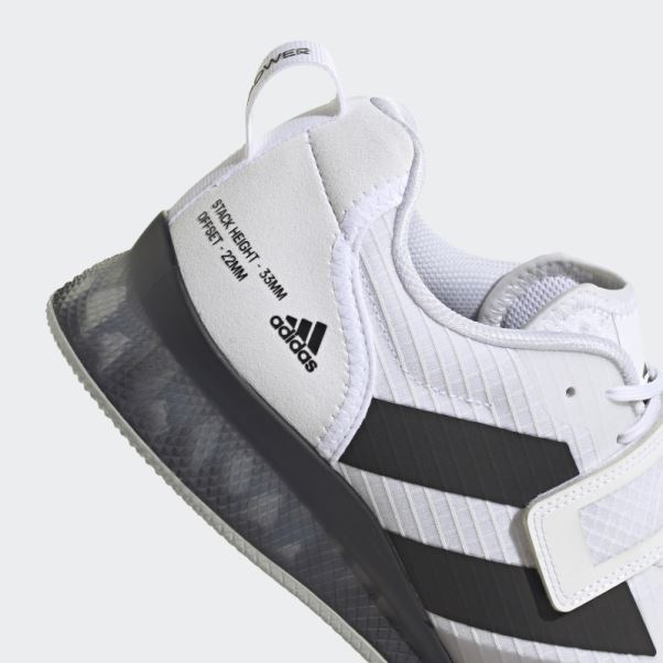 Chaussures D'haltérophilie Adipower 3 Adidas Blanc