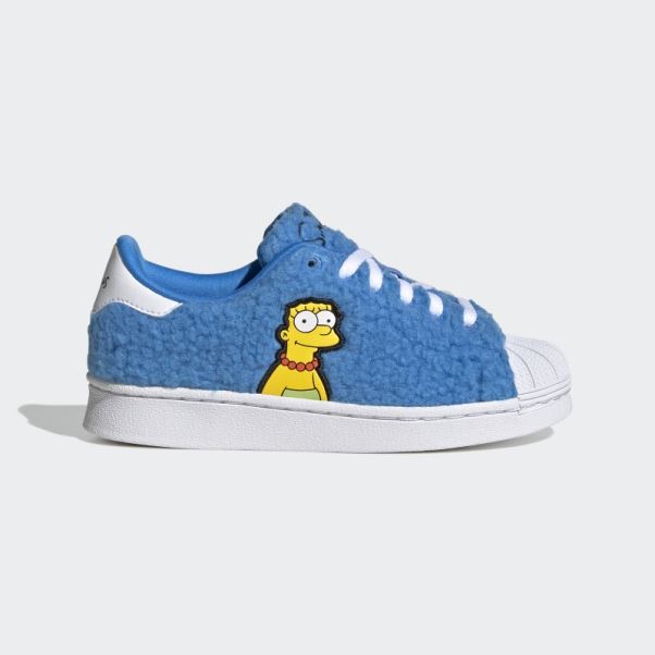 Adidas Simpsons Marge Superstar Chaussures Blanches