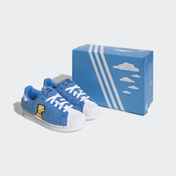 Adidas Simpsons Marge Superstar Chaussures Blanches