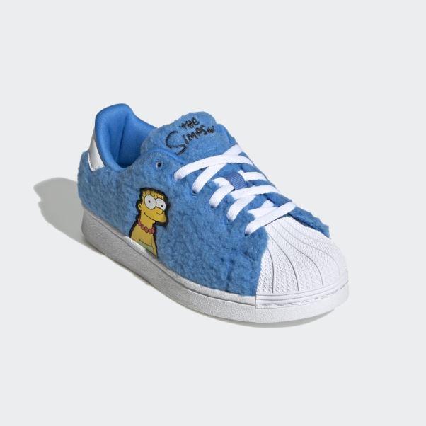 Adidas Simpsons Marge Superstar Chaussures Blanches