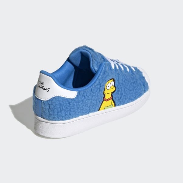 Adidas Simpsons Marge Superstar Chaussures Blanches