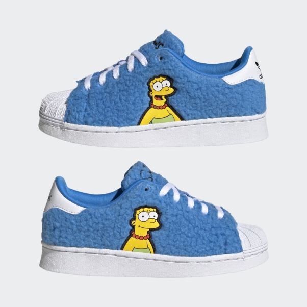 Adidas Simpsons Marge Superstar Chaussures Blanches