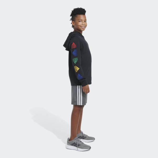 T-shirt à Capuche Echo à Manches Longues Adidas Noir
