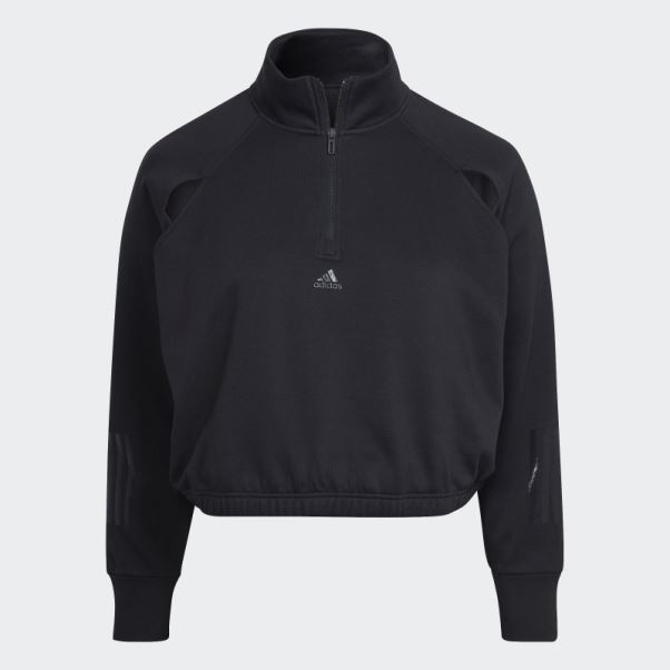 Pull Polaire Hyperglam (taille Plus) Noir Adidas