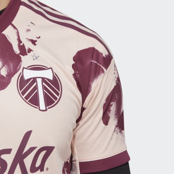 Maillot Adidas Portland Timbers 22/23 Extérieur Authentique Rose Vapeur
