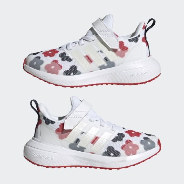 Adidas Fortarun 2.0 Cloudfoam Elastic Lace Top Strap Chaussures Zero Metalic