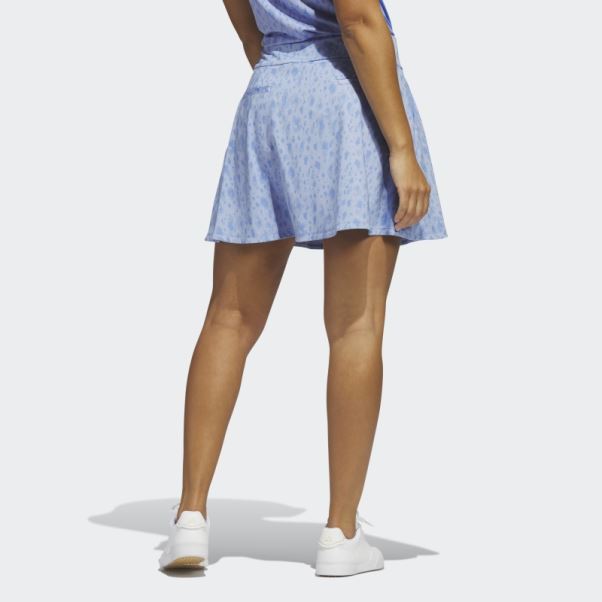 Adidas Jupe De Golf Bleue Imprimée 16 Pouces