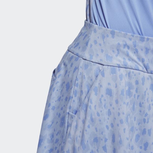 Adidas Jupe De Golf Bleue Imprimée 16 Pouces