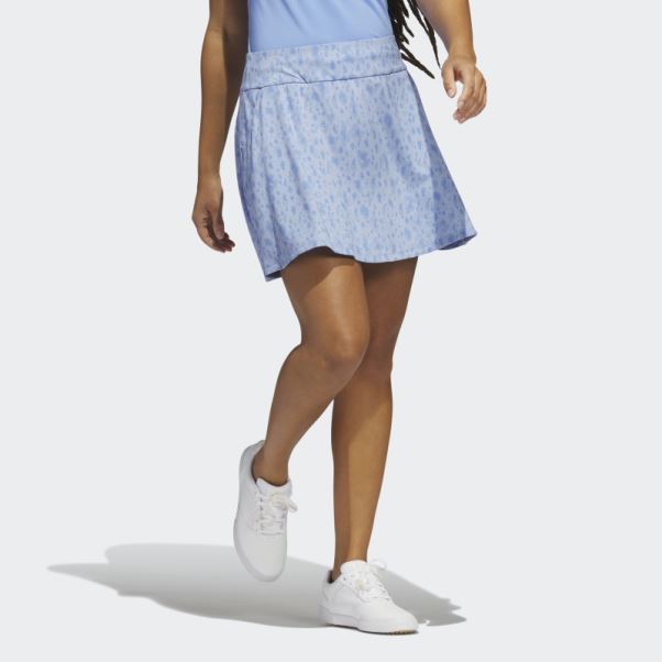 Jupe De Golf Imprimée Adidas Bleu 16 Pouces