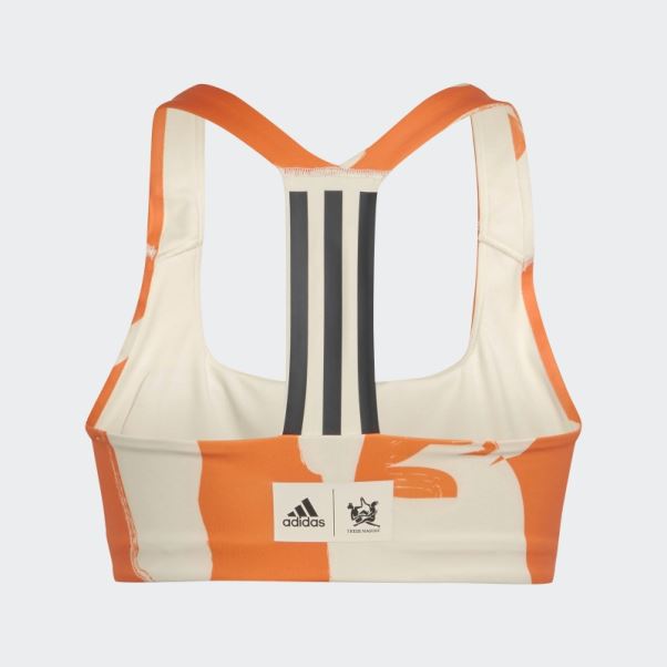 Soutien-gorge D'entraînement à Maintien Moyen Thebe Magugu Teinte écru Adidas