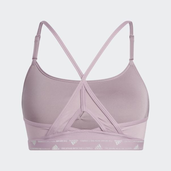 Soutien-gorge à Maintien Léger Adidas Aeroreact Training Mauve