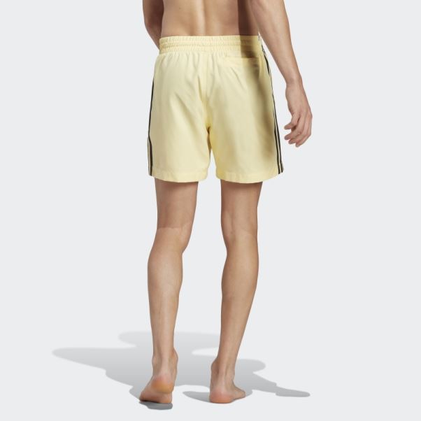 Adidas Originals Adicolor Short De Bain 3 Bandes Jaune