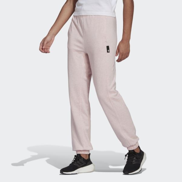 Pantalon Adidas Sportswear Studio Lounge été Rose Botanique Mel Chaud
