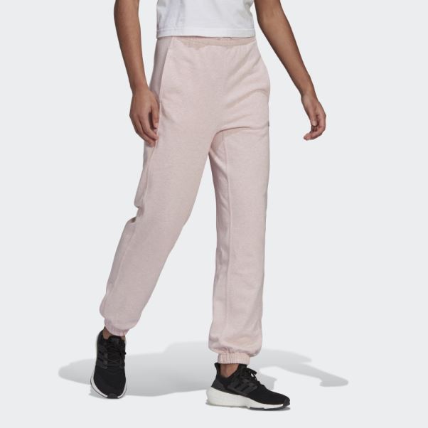 Pantalon Adidas Sportswear Studio Lounge été Rose Botanique Mel Chaud