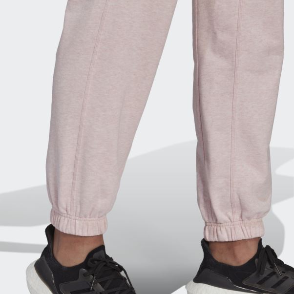 Pantalon Adidas Sportswear Studio Lounge été Rose Botanique Mel Chaud