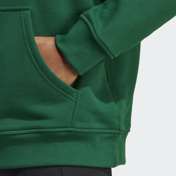Adidas Sweat à Capuche Trèfle Vert Foncé
