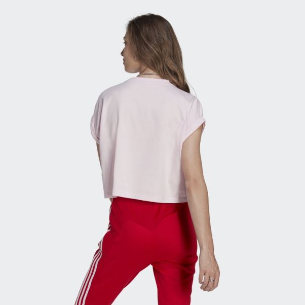 Adidas Adicolor Classics T-shirt Court Trèfle Rose