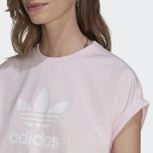 Adidas Adicolor Classics T-shirt Court Trèfle Rose