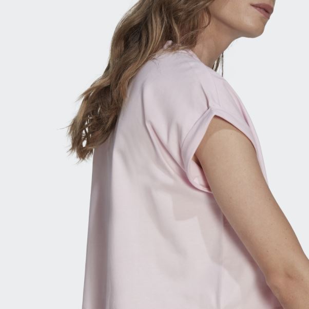 Adidas Adicolor Classics T-shirt Court Trèfle Rose