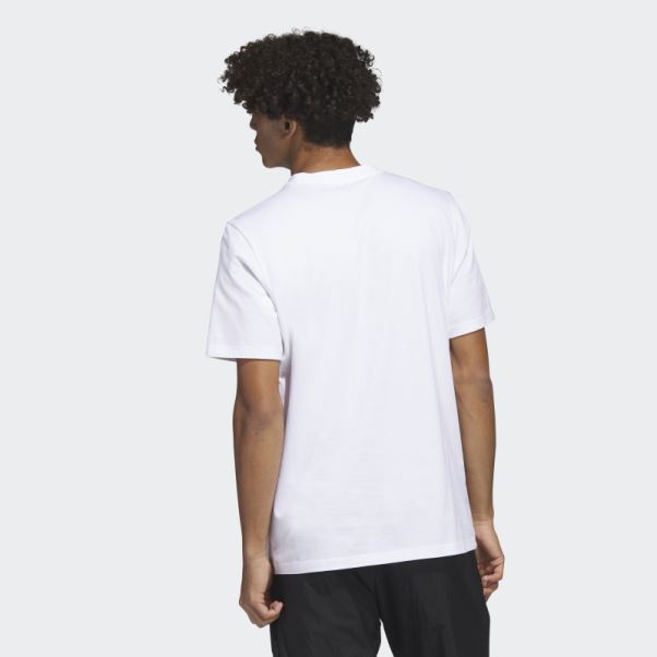 T-shirt à Manches Courtes Graphique Adidas Future Icons Blanc