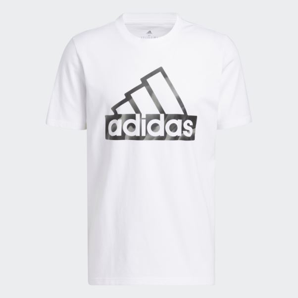 T-shirt à Manches Courtes Graphique Adidas Future Icons Blanc
