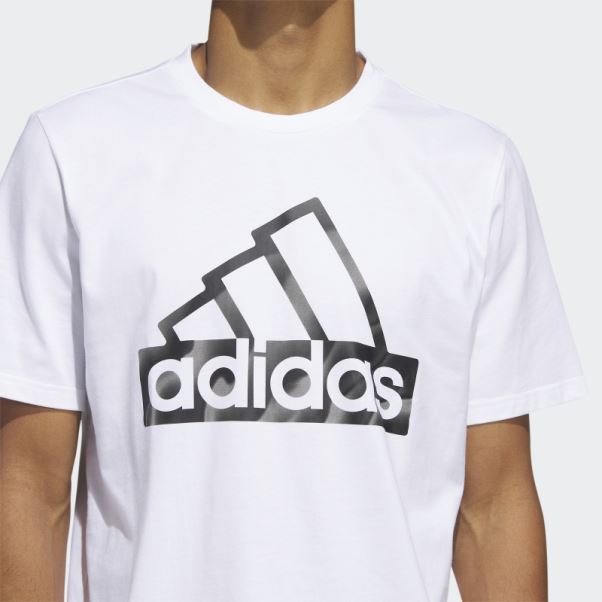T-shirt à Manches Courtes Graphique Adidas Future Icons Blanc