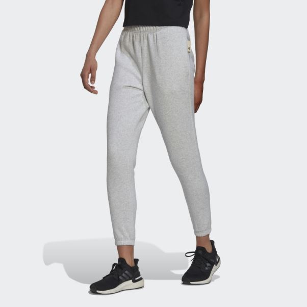 Studio Lounge Pantalon Regular Fit Adidas Gris Clair Chiné