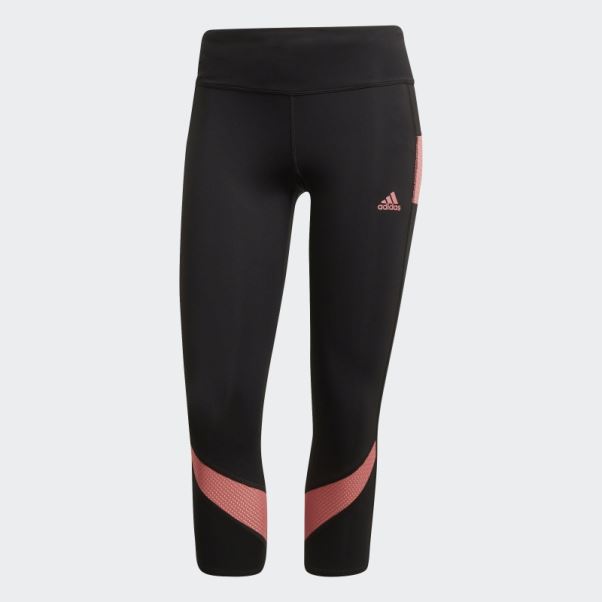 Legging 3/4 Noir Adidas Possède La Course