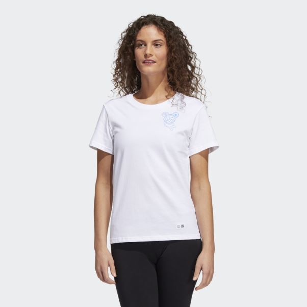 T-shirt Sport Adidas Disney Blanc