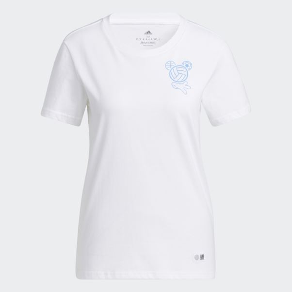 T-shirt Sport Adidas Disney Blanc