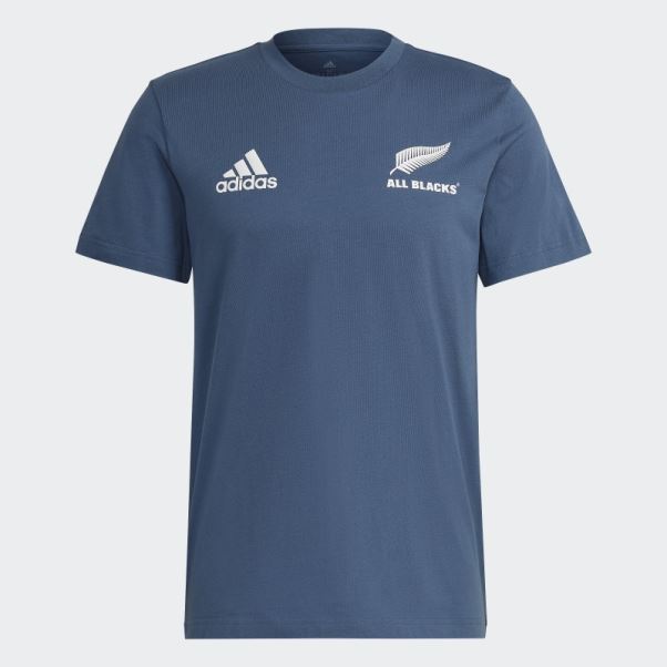 T-shirt Rugby En Coton Steel All Blacks Adidas