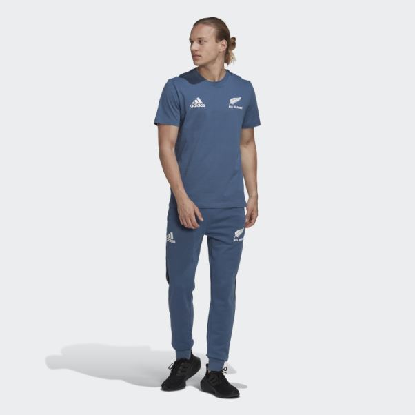 T-shirt Rugby En Coton Steel All Blacks Adidas