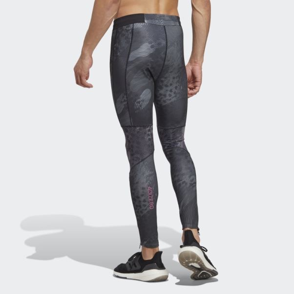 Adidas Adizero Saturday Long Leggings Gris Fashion